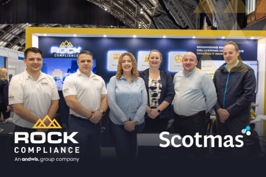 Rock Compliance & Scotmas staff at an event